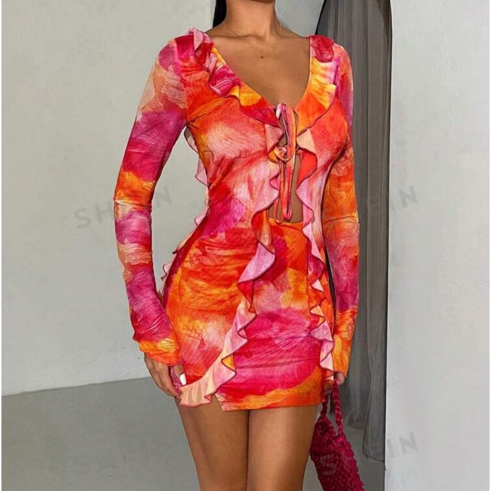 Mesh Multicolor Dress
